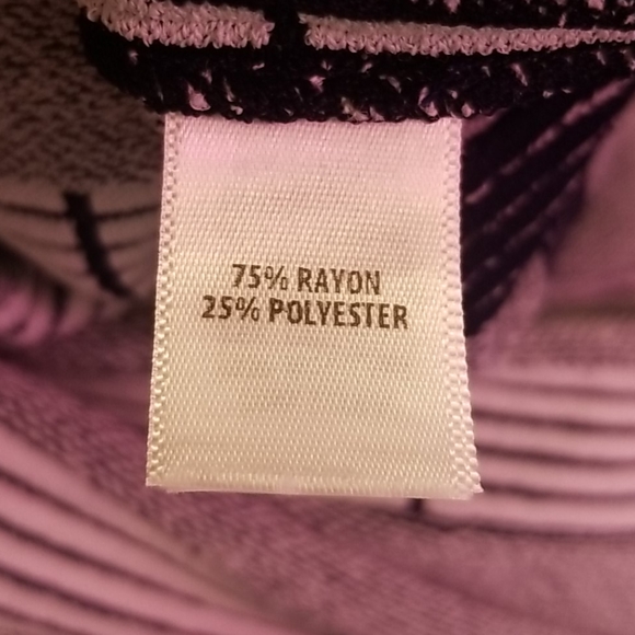 ST. JOHN fit & flare stripe dress - Picture 5 of 5